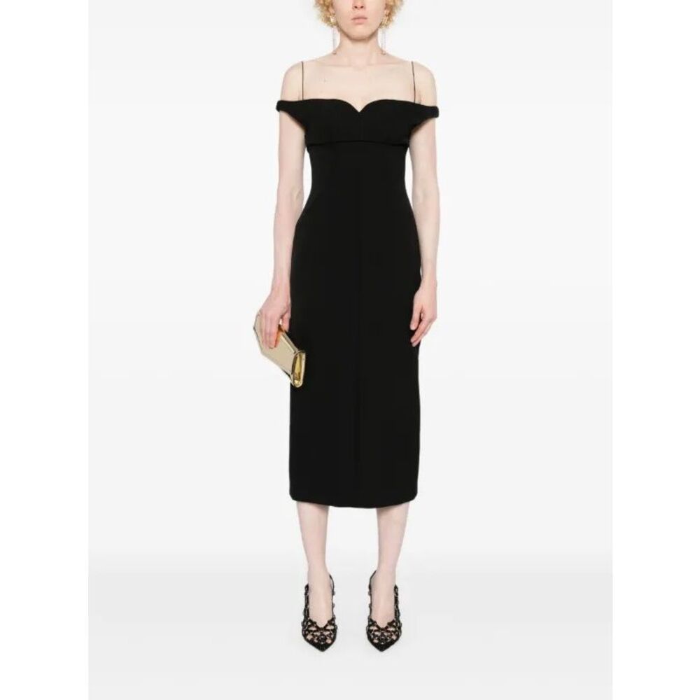Philosophy Di Lorenzo Serafini Off-the-shoulder tech crepe midi dress US 2 $1430